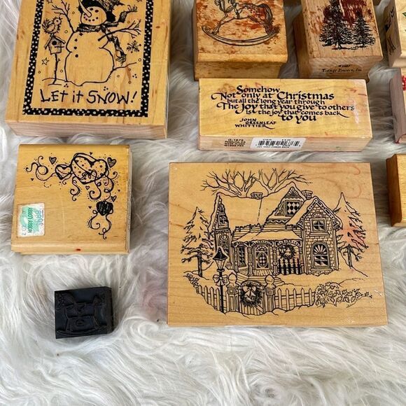 Craft Stamps Assortment and Sizes, Floral, Christmas and more - Picture 4 of 9